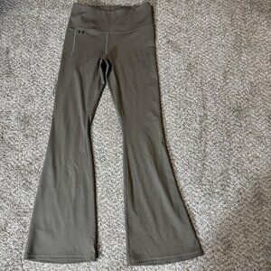 Under Armour Pants Womens Medium Brown Flare High Rise Yoga Activewear SS2024